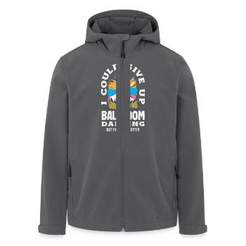 Give Up Ballroom Dancing Not A Quitter - Men’s Recycled Softshell Jacket by Stanley/Stella - anthracite - Front - AI Model Male 185 light (185cm)