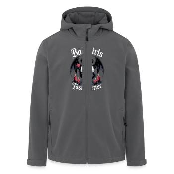 Bad Girls Taste Better! Goth Gothic Emo Baddie - Men’s Recycled Softshell Jacket by Stanley/Stella - anthracite - Front - AI Model Male 185 light (185cm)