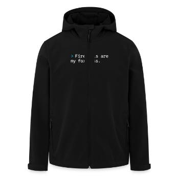 Cybersécurité Info Sec White Hat Hacker Éthique - Veste softshell homme en polyester recyclé Stanley/Stella - noir - Devant - AI Model Male 185 light (185cm)