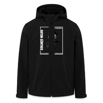 Anton Guenther - Recycelte Männer Softshell-Jacke von Stanley/Stella - Schwarz - Vorne - AI Model Male 185 light (185cm)