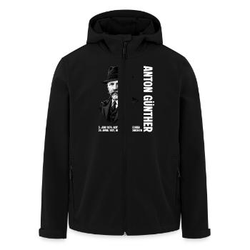 Anton Guenther Erzgebirge Gottesgab - Recycelte Männer Softshell-Jacke von Stanley/Stella - Schwarz - Vorne - AI Model Male 185 light (185cm)