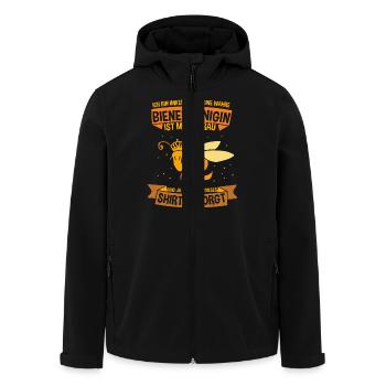 Bienenzucht Imker Imkerei Lustig Bienen Lustig - Recycelte Männer Softshell-Jacke von Stanley/Stella - Schwarz - Vorne - AI Model Male 185 light (185cm)