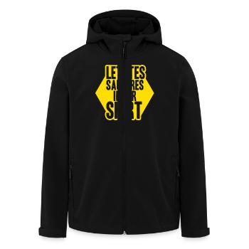 Lustige Imker Geschenke Hobbyimker Imkerei Biene - Recycelte Männer Softshell-Jacke von Stanley/Stella - Schwarz - Vorne - AI Model Male 185 light (185cm)