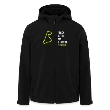 Sim Racing Simulator Cockpit Esports Racer - Men’s Recycled Softshell Jacket by Stanley/Stella - black - Front - AI Model Male 185 light (185cm)