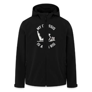 Sim Racing Simulator Cockpit Esports Racer - Men’s Recycled Softshell Jacket by Stanley/Stella - black - Front - AI Model Male 185 light (185cm)