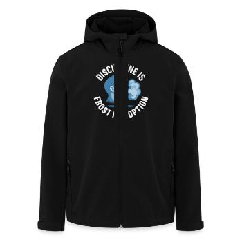 Kaltes Duschen Mentale Härte Kälteexposition - Recycelte Männer Softshell-Jacke von Stanley/Stella - Schwarz - Vorne - AI Model Male 185 light (185cm)