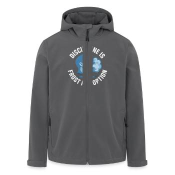Kaltes Duschen Mentale Härte Kälteexposition - Recycelte Männer Softshell-Jacke von Stanley/Stella - Anthrazit - Vorne - AI Model Male 185 light (185cm)