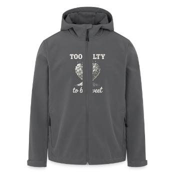 Salt Lover Sodium Dependent Nacl Meme - Men’s Recycled Softshell Jacket by Stanley/Stella - anthracite - Front - AI Model Male 185 light (185cm)
