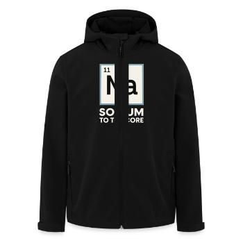 Salzliebhaber Natriumabhängiger Nacl Meme - Recycelte Männer Softshell-Jacke von Stanley/Stella - Schwarz - Vorne - AI Model Male 185 light (185cm)