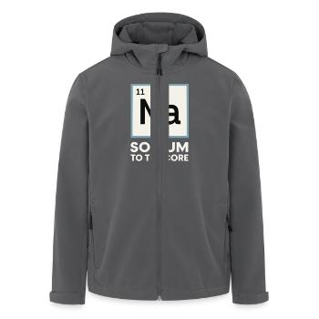 Salt Lover Sodium Dependent Nacl Meme - Men’s Recycled Softshell Jacket by Stanley/Stella - anthracite - Front - AI Model Male 185 light (185cm)