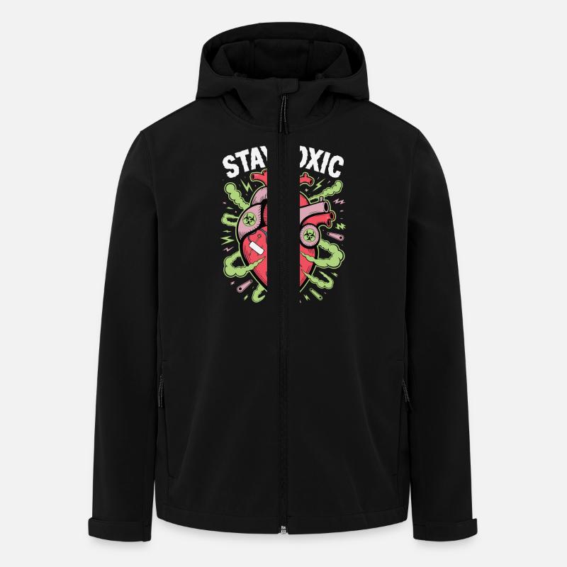BLEIBEN SIE GIFTIG - Recycelte Männer Softshell-Jacke von Stanley/Stella - Schwarz