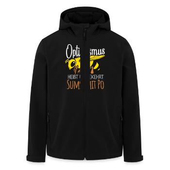 Imker Bienenzüchter Spruch Bienenliebhaber Imkerei - Recycelte Männer Softshell-Jacke von Stanley/Stella - Schwarz - Vorne - AI Model Male 185 light (185cm)