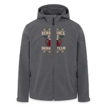 Taverne médiévale Foire de la Renaissance - Veste softshell homme en polyester recyclé Stanley/Stella - charbon - Devant - AI Model Male 185 light (185cm)