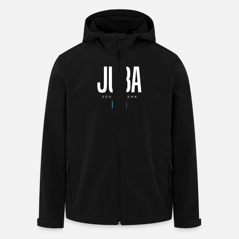 Juba Südsudan - Recycelte Männer Softshell-Jacke von Stanley/Stella - Schwarz