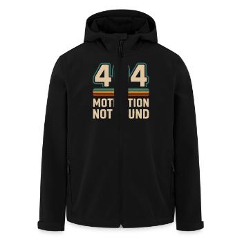404 Motivation non trouvée Humour Dire - Veste softshell homme en polyester recyclé Stanley/Stella - noir - Devant - AI Model Male 185 light (185cm)