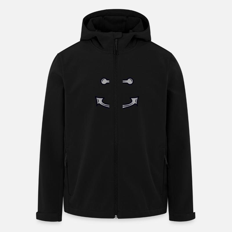 Mouillage marin côte de Seebaer - Veste softshell homme en polyester recyclé Stanley/Stella - noir