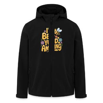 Ich Bin Bienenstark Fantastisch - Recycelte Männer Softshell-Jacke von Stanley/Stella - Schwarz - Vorne - AI Model Male 185 light (185cm)