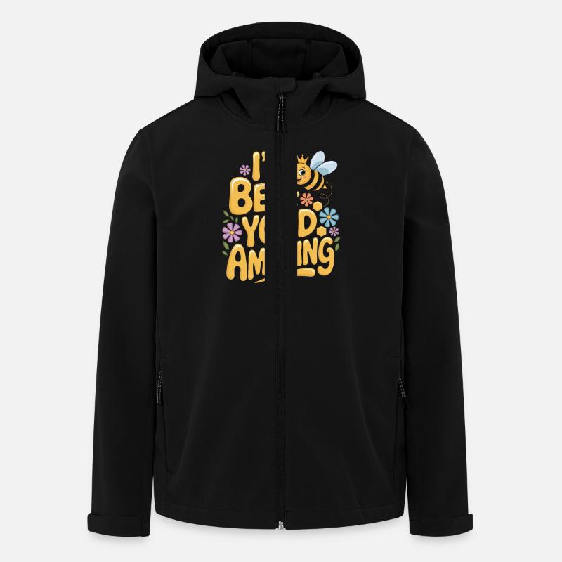 Ich Bin Bienenstark Fantastisch - Recycelte Männer Softshell-Jacke von Stanley/Stella - Schwarz