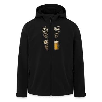 Lausbua Trachtenshirt Trachtenhemd T-Shirt Herren - Recycelte Männer Softshell-Jacke von Stanley/Stella - Schwarz - Vorne - AI Model Male 185 light (185cm)