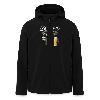 Lausbua Trachtenshirt Trachtenhemd T-Shirt Herren - Recycelte Männer Softshell-Jacke von Stanley/Stella - Schwarz - Vorne - AI Model Male 185 light (185cm)
