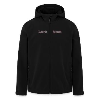 Lacrimae Rerum - Latin Philosophy Quote - Men’s Recycled Softshell Jacket by Stanley/Stella - black - Front - AI Model Male 185 light (185cm)