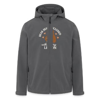 Homeschool Mom Mama Bear Homeschooling Gift - Men’s Recycled Softshell Jacket by Stanley/Stella - anthracite - Front - AI Model Male 185 light (185cm)