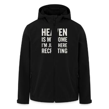 Le ciel est ma maison - ici pour recruter - Veste softshell homme en polyester recyclé Stanley/Stella - noir - Devant - AI Model Male 185 light (185cm)