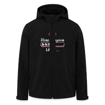 Schwangerschaft KLEINE PRINZESSIN LÄDT Lustiges - Recycelte Männer Softshell-Jacke von Stanley/Stella - Schwarz - Vorne - AI Model Male 185 light (185cm)