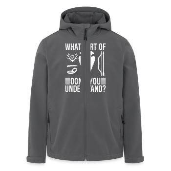 what part of don't you understand Arrowhead - Men’s Recycled Softshell Jacket by Stanley/Stella - black - Front - AI Model Male 185 light (185cm)