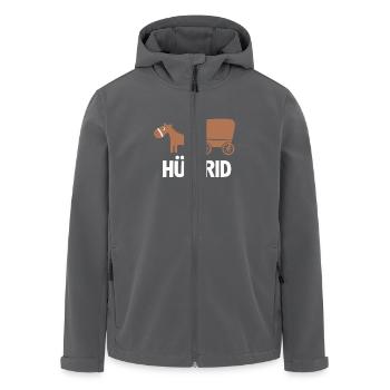 Lustiges HÜ BRID Motiv Für Pferdeliebhaber Und - Recycelte Männer Softshell-Jacke von Stanley/Stella - Schwarz - Vorne - AI Model Male 185 light (185cm)