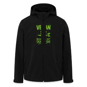 Vegan Punk Rebell Vegan Vegan Anarchist Vegan - Recycelte Männer Softshell-Jacke von Stanley/Stella - Schwarz - Vorne - AI Model Male 185 light (185cm)