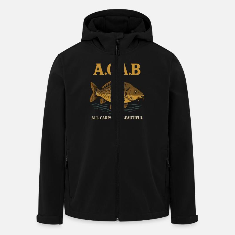 A.C.A.B – All Carps Are Beautiful - Recycelte Männer Softshell-Jacke von Stanley/Stella - Schwarz