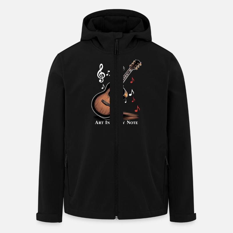 L’ART DANS CHAQUE NOTE - Veste softshell homme en polyester recyclé Stanley/Stella - noir