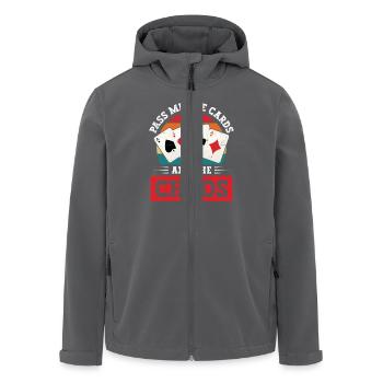 Pinochle Chaos Pinochle Jeu de cartes partenaire Pinochle - Veste softshell homme en polyester recyclé Stanley/Stella - charbon - Devant - AI Model Male 185 light (185cm)