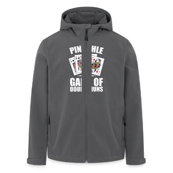 Pinochle Jeu De Double Runs Binokelspielen - Veste softshell homme en polyester recyclé Stanley/Stella - noir - Devant - AI Model Male 185 light (185cm)