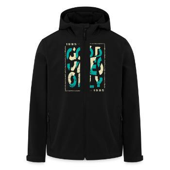 1995 Birthday 1995 Vintage 1995 Gift 1995 - Men’s Recycled Softshell Jacket by Stanley/Stella - black - Front - AI Model Male 185 light (185cm)