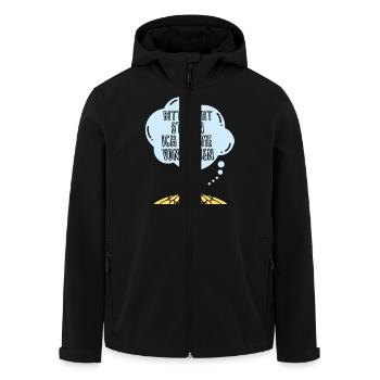 Imker Bienenzüchter Spruch Bienenliebhaber Imkerei - Recycelte Männer Softshell-Jacke von Stanley/Stella - Schwarz - Vorne - AI Model Male 185 light (185cm)