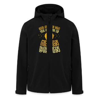 Biene Imker Geschenk Honig Honig Dealer Hobby - Recycelte Männer Softshell-Jacke von Stanley/Stella - Schwarz - Vorne - AI Model Male 185 light (185cm)