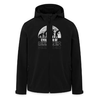 Hobbyimker Imker Bienen Flüsterer Imkern Honig - Recycelte Männer Softshell-Jacke von Stanley/Stella - Schwarz - Vorne - AI Model Male 185 light (185cm)