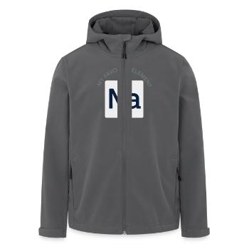 Salt Lover Sodium Dependent Nacl Meme - Men’s Recycled Softshell Jacket by Stanley/Stella - black - Front - AI Model Male 185 light (185cm)