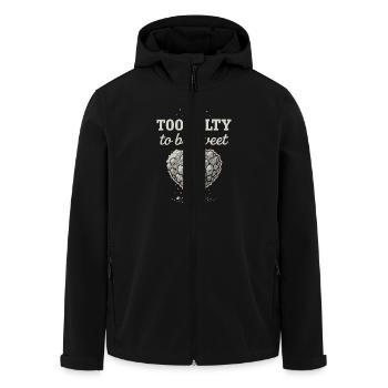 Salzliebhaber Natriumabhängiger Nacl Meme - Recycelte Männer Softshell-Jacke von Stanley/Stella - Schwarz - Vorne - AI Model Male 185 light (185cm)