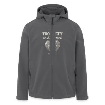 Salt Lover Sodium Dependent Nacl Meme - Men’s Recycled Softshell Jacket by Stanley/Stella - anthracite - Front - AI Model Male 185 light (185cm)