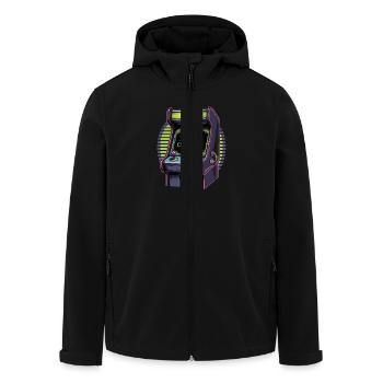 Insert Coin – Continue Life | Retro Gamer Design - Recycelte Männer Softshell-Jacke von Stanley/Stella - Schwarz - Vorne - AI Model Male 185 light (185cm)