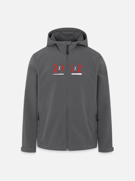Equation maths humor 2*4= 4*2 - Men’s Recycled Softshell Jacket by Stanley/Stella - black