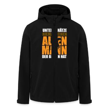 Biene Imker Geschenk Honig Honig Dealer Hobby - Recycelte Männer Softshell-Jacke von Stanley/Stella - Schwarz - Vorne - AI Model Male 185 light (185cm)