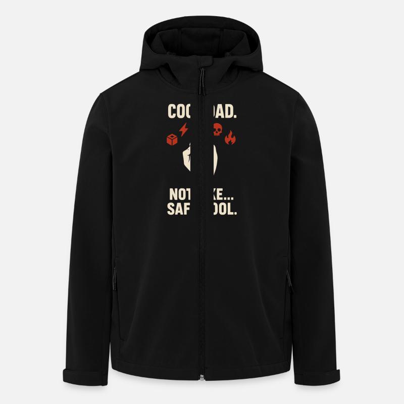 Punk Dad Alternatif Paternité Rebelle - Veste softshell homme en polyester recyclé Stanley/Stella - noir