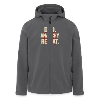 Punk Dad Alternatif Paternité Rebelle - Veste softshell homme en polyester recyclé Stanley/Stella - charbon - Devant - AI Model Male 185 light (185cm)