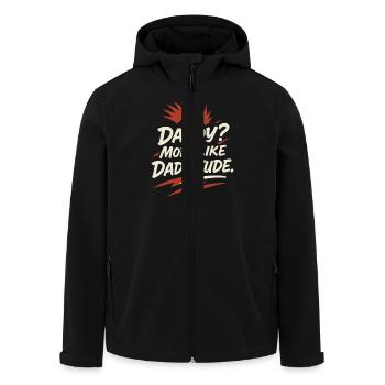 Punk Dad Alternative Paternity Rebellious - Men’s Recycled Softshell Jacket by Stanley/Stella - black - Front - AI Model Male 185 light (185cm)