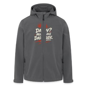Punk Dad Alternatif Paternité Rebelle - Veste softshell homme en polyester recyclé Stanley/Stella - charbon - Devant - AI Model Male 185 light (185cm)