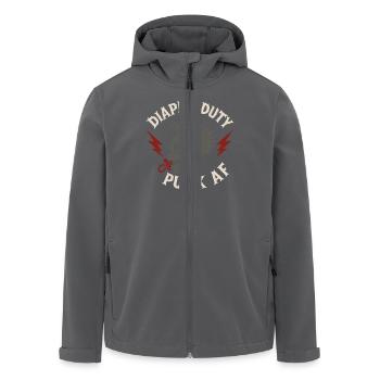 Punk Dad Alternatif Paternité Rebelle - Veste softshell homme en polyester recyclé Stanley/Stella - charbon - Devant - AI Model Male 185 light (185cm)